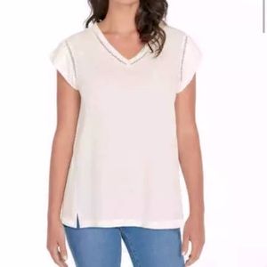 Buffalo David Bitton White short sleeve top. Sz S.
